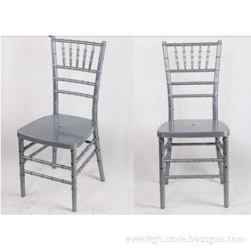 Scratch Resistant Silver Chiavari Chairs Restaurant Waterpr